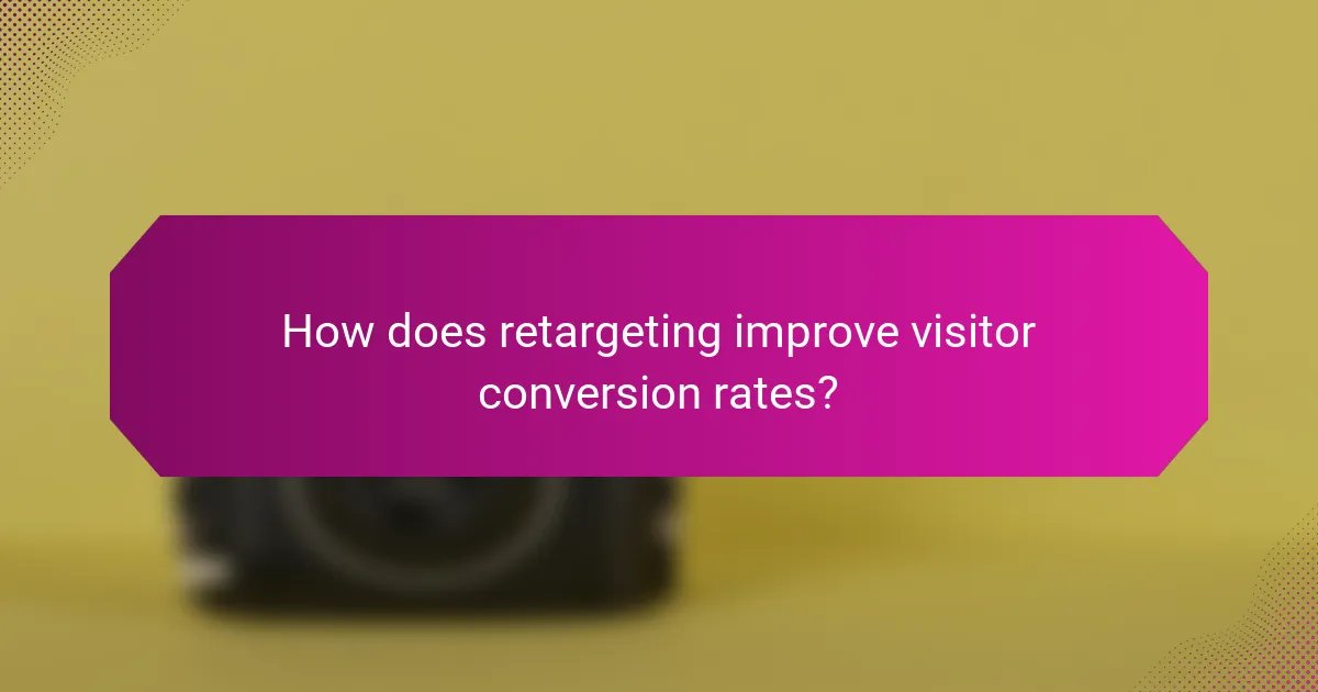 How does retargeting improve visitor conversion rates?
